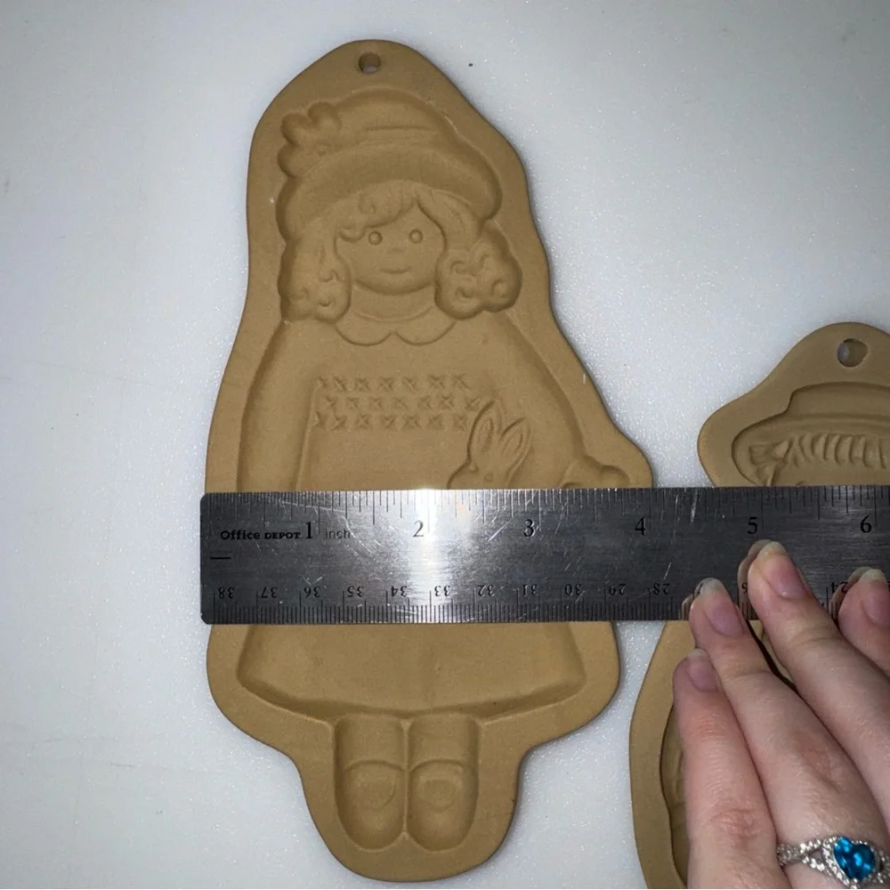 Vintage Brown Bag Cookie Molds LOT of 2 Raggedy Ann & Andy 1988 Cottagecore